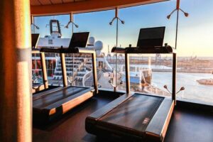 Women exercising at a top gym in Kuwait