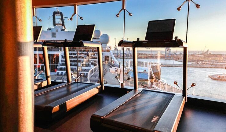 Women exercising at a top gym in Kuwait