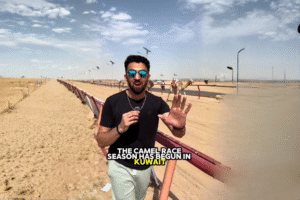 Experience the thrill of traditional camel racing at Kuwait Camel Racing Club - Saturday mornings from 5:30 AM with free entry and multiple viewing options