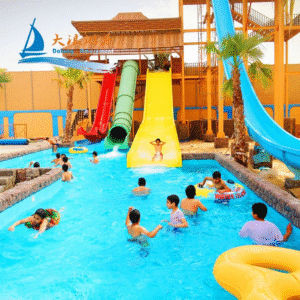 Children enjoying colorful water slides and pool activities in a family-friendly water park 
🏀 Sports & Fitness