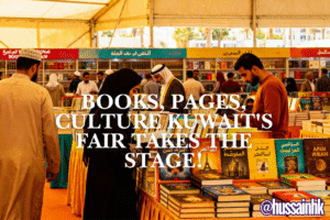 Visitors exploring books at Kuwait International Book Fair