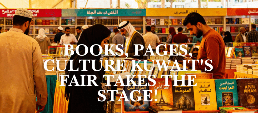 Visitors exploring books at Kuwait International Book Fair