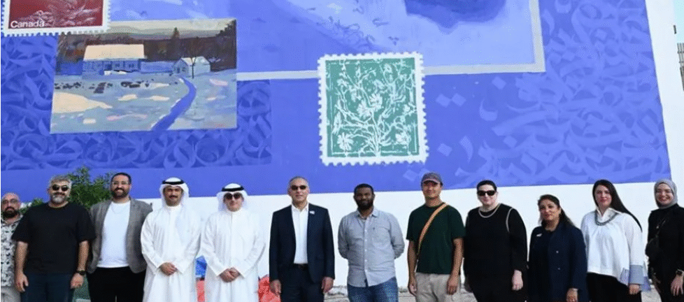 New cultural mural in Sharq Kuwait by National Council for Culture Arts and Letters