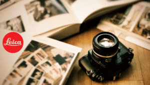 Leica camera on display at the new Leica store in 360 Mall Kuwait