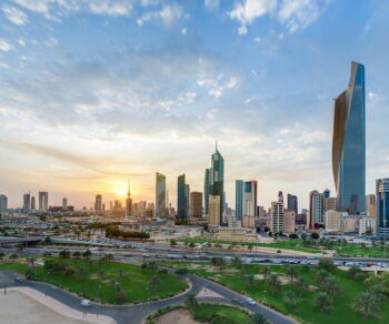 70504656-Elevated-view-of-the-modern-city-skyline-and-central-business-district-Kuwait-City-Kuwait-Middle-East Kuwait Transformation