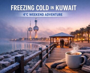 Freezing cold hits Kuwait at 4°C! Discover the best places to visit, cozy cafés, outdoor spots, and weekend activities to enjoy this rare winter weather in Kuwait.